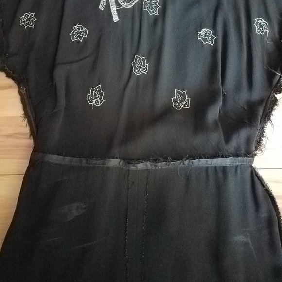 Vintage 1940s Peplum Beaded Dress - Picture 7 of 12